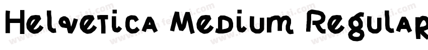 Helvetica Medium Regular字体转换